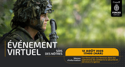 Webinaire - Les femmes dans les opérations de combat et les services de sécurité et d'urgence