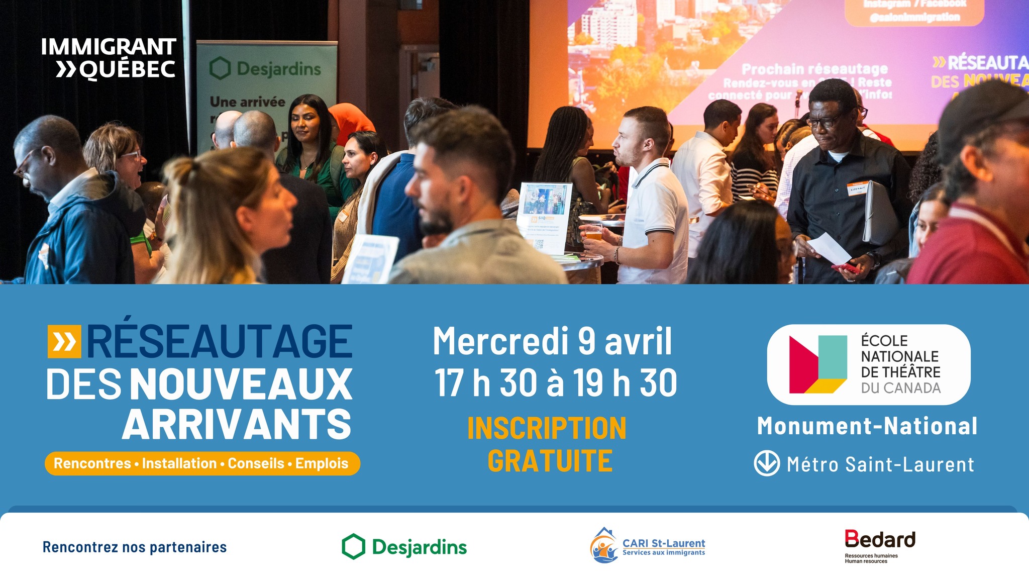 Réseautage des nouveaux arrivants