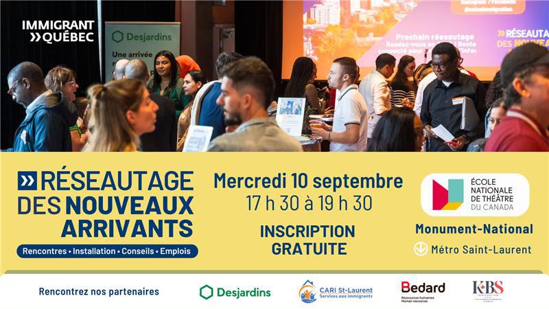 Réseautage des nouveaux arrivants