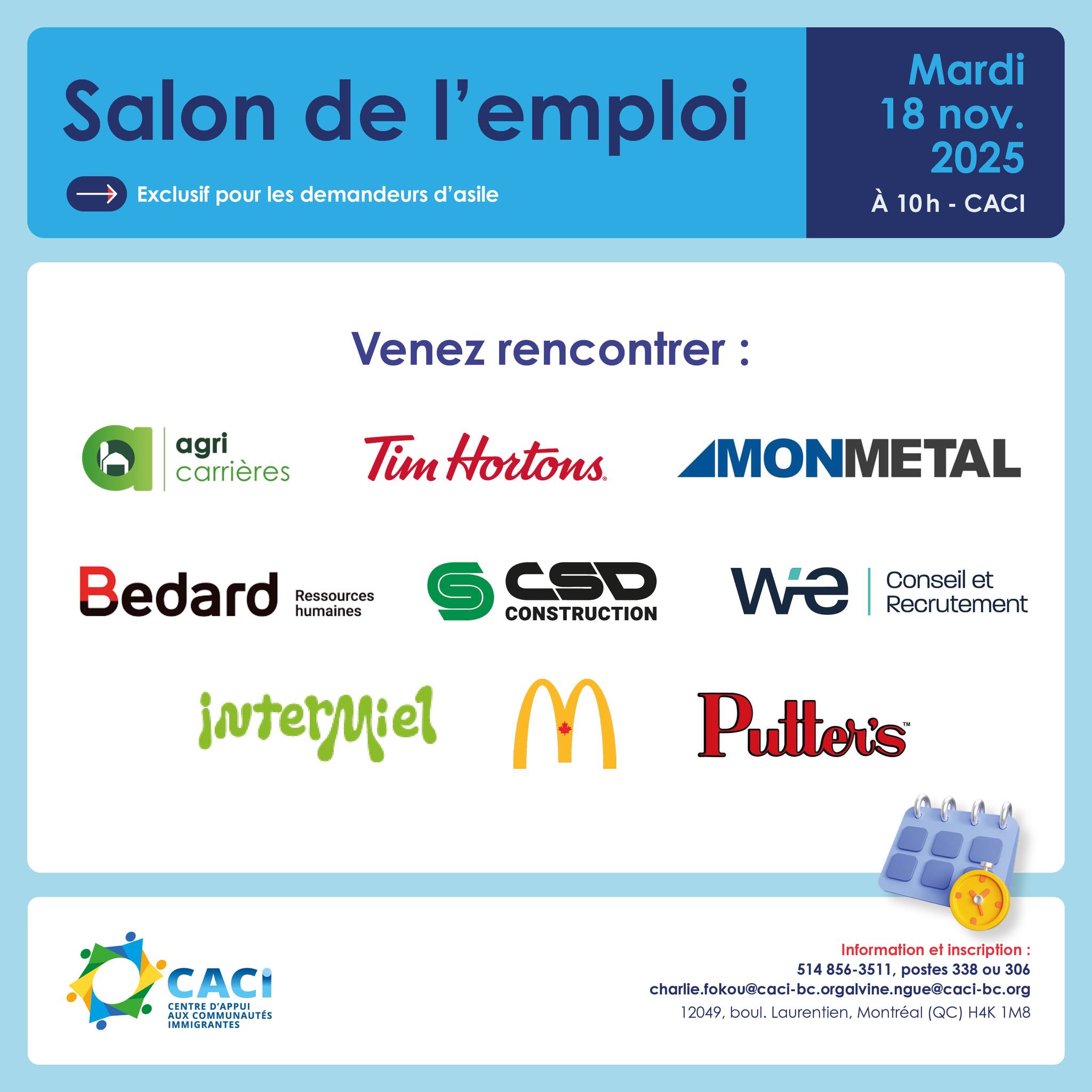 Salon d'emploi du CACI