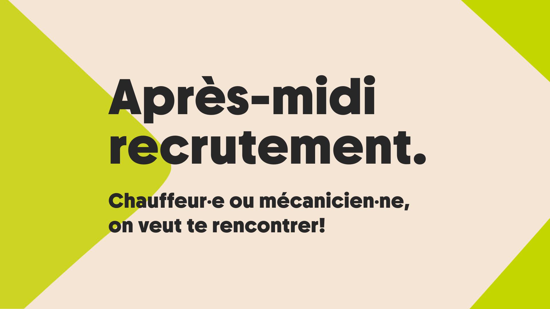 Après-midi recrutement
