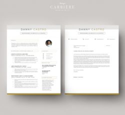 Modèle de cv avec photo et épuré