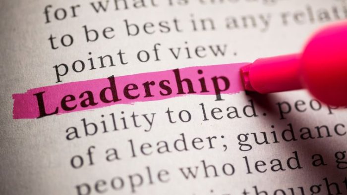 How To Show Your Leadership Skills In A Resume - the word "Leadership" highlighted on a piece of paper.