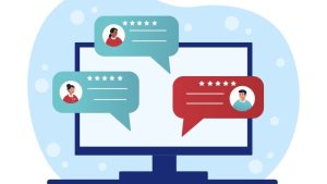 The Impact of Employee Engagement on Customer Success - a work computer featuring customer success stories.