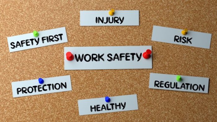 How HR Can Help Improve and Maintain Workplace Safety - a bulletin board with workplace safety written on it.