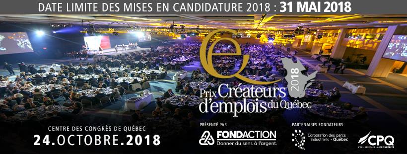 Jobillico, partenaire des Prix Créateurs d’emplois du Québec 2018