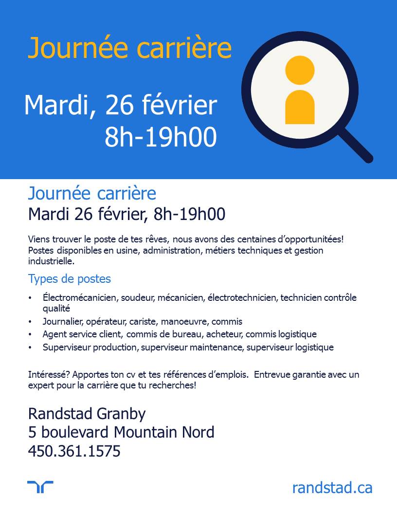Journée Portes Ouvertes chez Randstad Granby