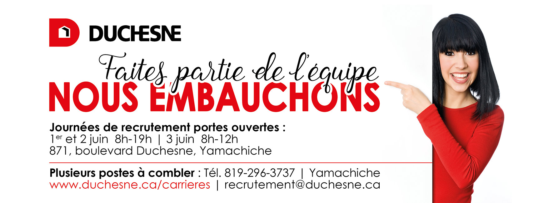 Recrutement portes ouvertes