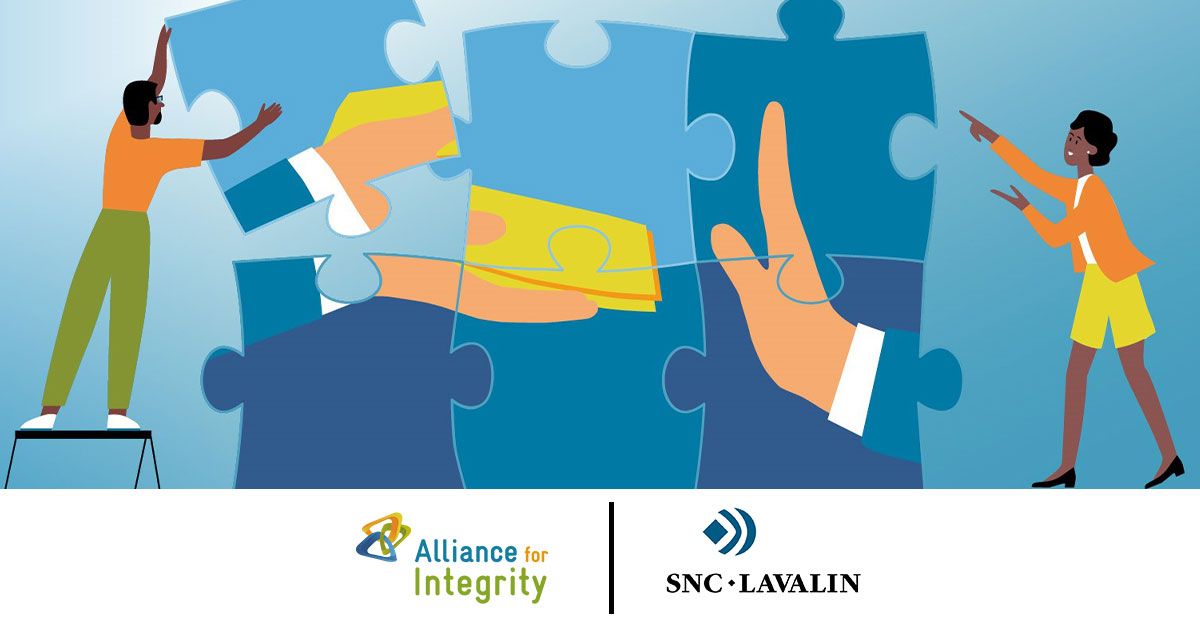 Nous sommes fiers de rejoindre et de soutenir l’Alliance for Integrity (l’Alliance pour l’intégrité).