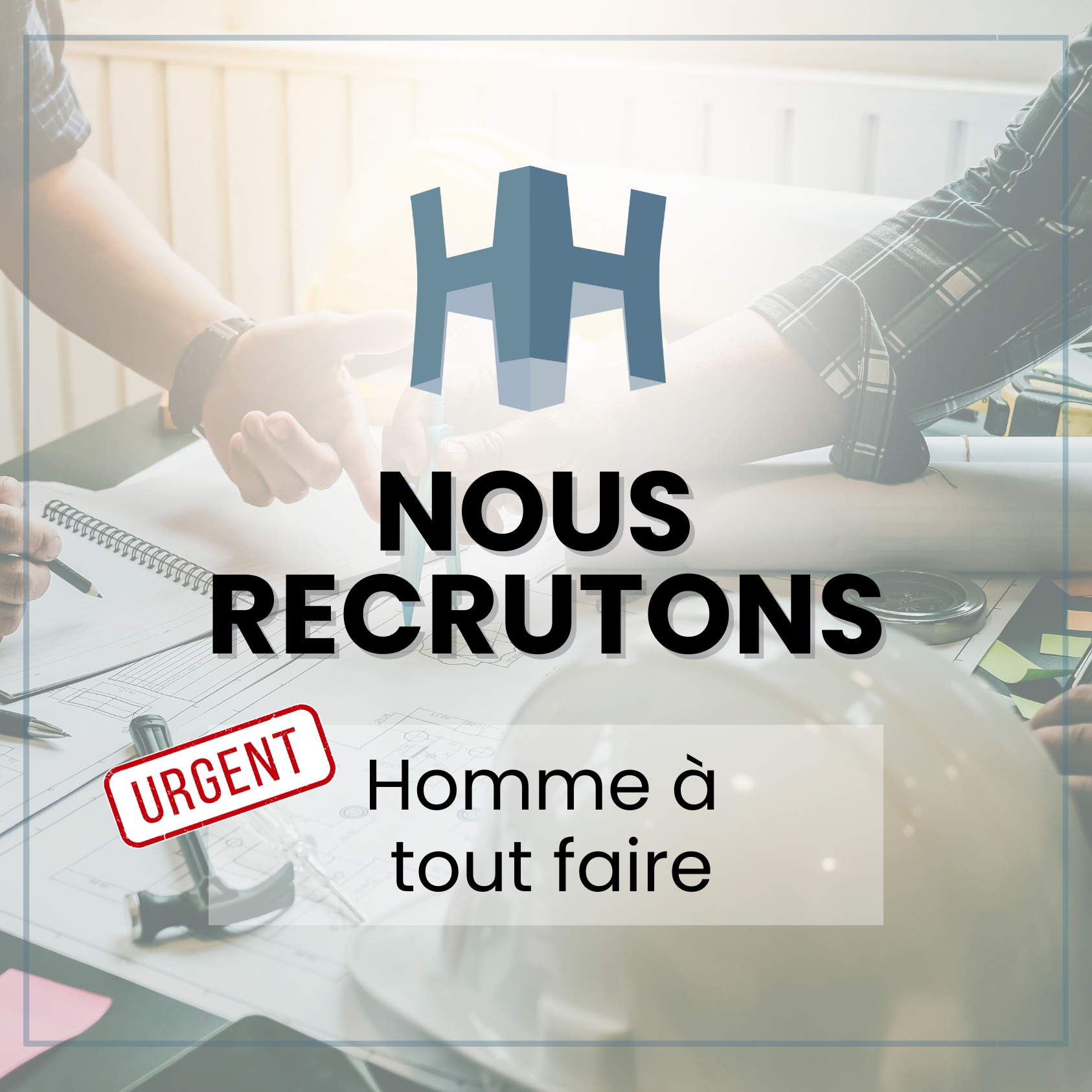 Nous recrutons; Homme à tout faire