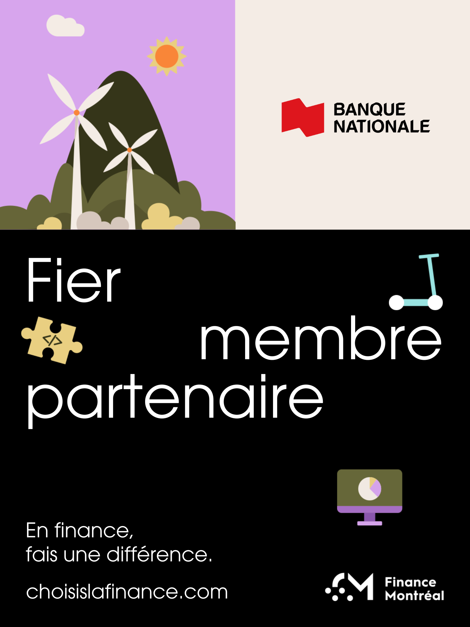 Fière partenaire de Finance Montréal