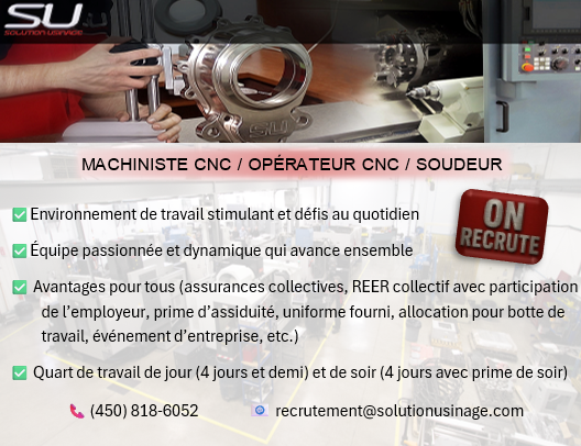 Nous recrutons!  Rejoignez notre équipe!